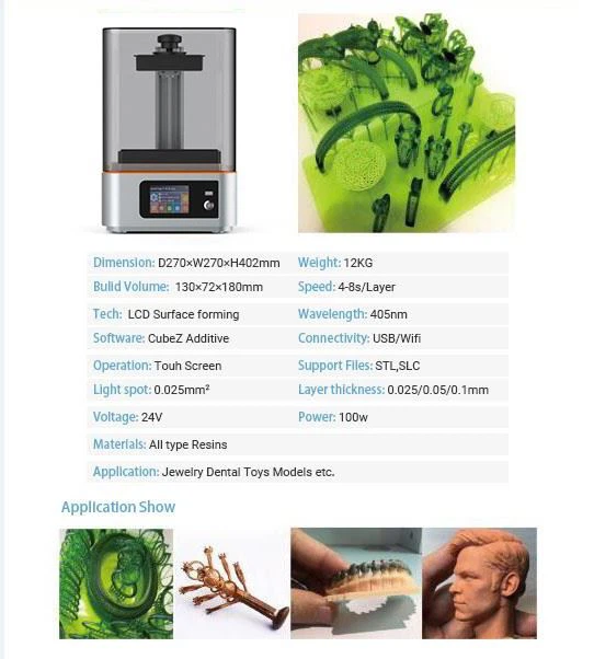 LCD UV Resin 3D Printer